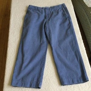Vintage Y2K GAP Capris Cropped Pants Cotton Blue - Sz 4